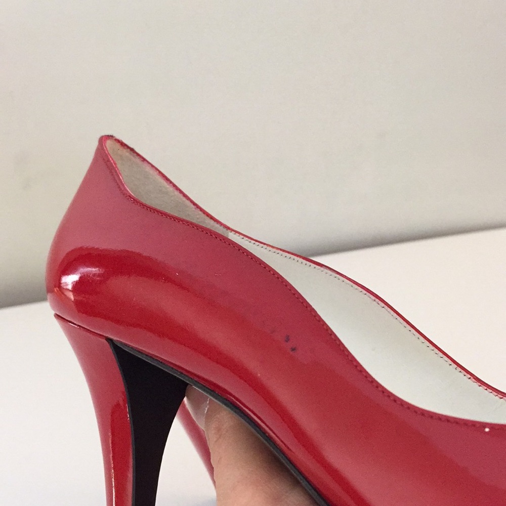 YSL 👠 red patent leather heels size 5.5 - Picture 11 of 12